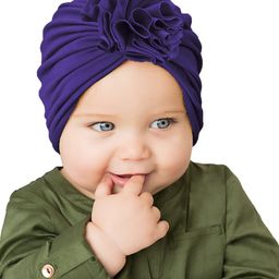 Syga Turban Flower Style Photography Cap Violet - Circumference 36 to 55 cm-picture-9
