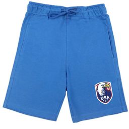 Wear Your Mind Graphic USA Print Shorts - Royal Blue-picture-39