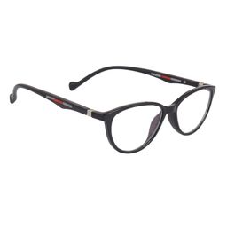 Optify Blue Light Blocking Zero Power Glasses Cateye Shape - Black-10