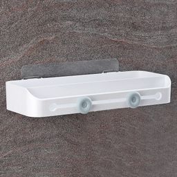 Multipurpose Wall Hanging Bathroom Storage Rack - White-28