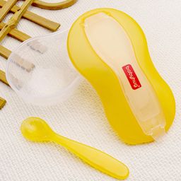 Babyhug Air Tight Bowl With Spoon - Yellow-24