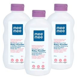Mee Mee Baby Powder Fresh Feel - 200 gm(Pack of 3)-image-28