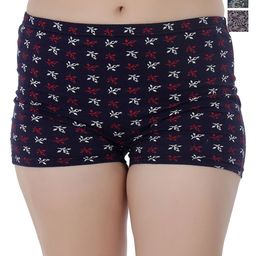 SELFCARE Pack Of 3 Printed Mid-Rise Breathable Boyshort Briefs SN3575-picture-19