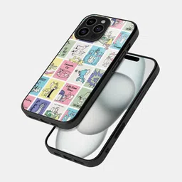 macmerise Cartoon Characters Printed iPhone 16 Pro Bumper Case Mobile Accessories-4