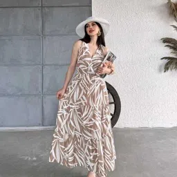 PIMU Animal Print Maxi Dress-image-39