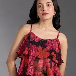 20Dresses Floral Printed Georgette Layered Tiered Top-picture-19