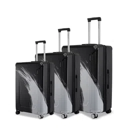 Provogue Set Of 3 Wave Printed Hard-Sided Cabin Medium & Large Trolley Bag-22
