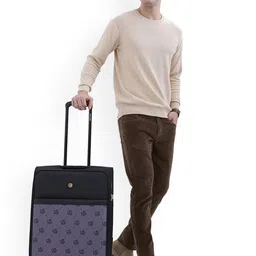 DKNY Street Cred Printed Soft-Sided Medium Trolley Suitcase-16