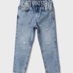United Colors of Benetton Boys Mildly Distressed Heavy Fade Jeans-picture-19