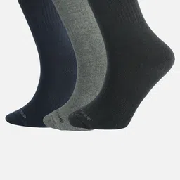 Calvadoss Men Pack Of 3 Cotton Calf Length Socks-image-84