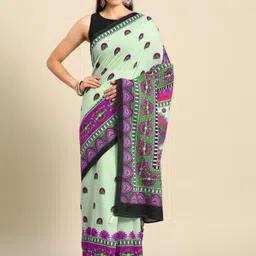 BUTA BUTI Paisley Printed Pure Cotton Saree-image-66