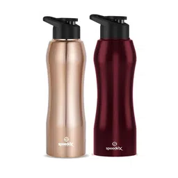 Speedex Gold-Toned & Brown 2 Pieces Stainless Steel Sipper - 1000 ml Each-image-7