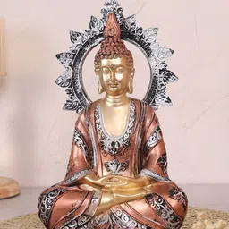 HOME 360 Gold-Toned Buddha Idol Showpiece-picture-25
