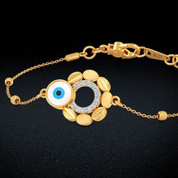 Joyalukkas Women 22KT Mystical Defender Evil Eye Bracelet Gold-image-48