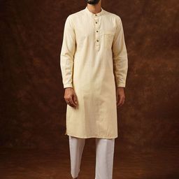 JAYPORE Band Collar Straight Kurta-13