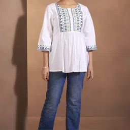 Anouk Women Ethnic Motifs Embroidered Summer Sheers Kurta-picture-53
