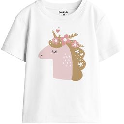 BonOrganik Girls Graphic Printed Drop-Shoulder Sleeves Oversized Cotton T-shirt-image-12