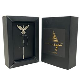 AAMIYA CREATIONS Men Eagle Design Laple Pin Minimal Brooch-image-89
