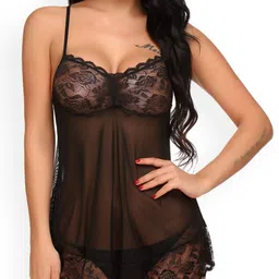 CareDone Women Self Design Baby Doll-image-43