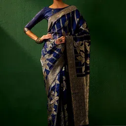 SHADOW & SAINING Woven Design Zari Banarasi Saree-image-72