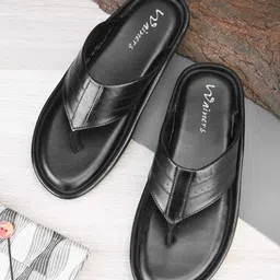 WAINERS Men Leather Comfort Slip-On Sandals-image-92