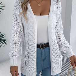 StyleCast x Revolte Women Self Design Open Front Longline Shrug-picture-34