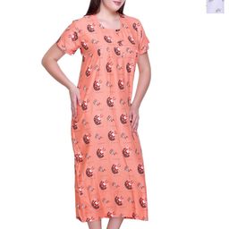 TRUDO Printed Maxi Nightdress-image-39