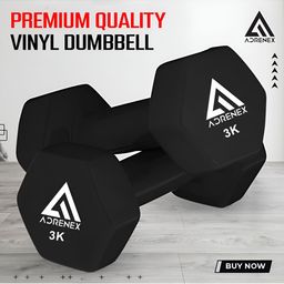 ADRENEX Set Of 2 Fixed Weight Dumbbell 6 kg Each image 4