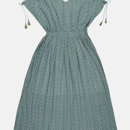 YOUNG BIRDS Ethnic Motifs Print Maxi Dress-31
