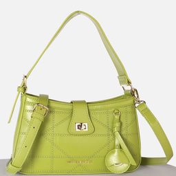 Van Heusen Woman Textured Half Moon Tasselled Satchel Bag-4
