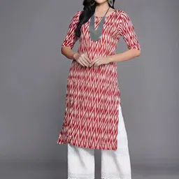 Anouk Rustic Selection Of 3 Ethnic Motifs Printed Round Neck Straight Kurtas image 4