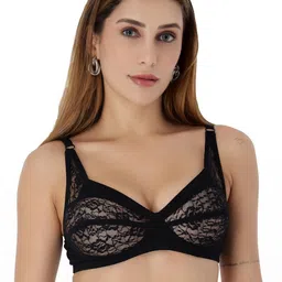 SELFCARE Black Non-Wired Cotton Everyday Bra-image-38