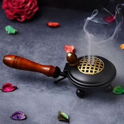 Webelkart Black & Brown Textured Dhoop Dani-image-82