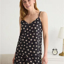 Trendyol Printed Pure Cotton Night Suit-image-24