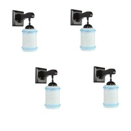 SOMIL Blue Glass Cylinder Printed Wall Lamps-image-62