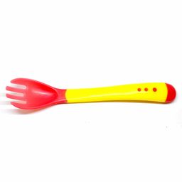 The Little Lookers Temperature Sensing  Spoon & Fork Pack of 4 - Yellow image 3