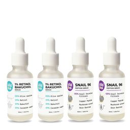 Wild Oak Set of 2 Snail 96 Peptide Serum & 2 Retinol Bakuchiol Serum - 30 ml each-9