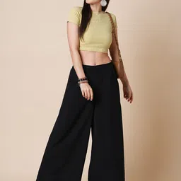 BAPS Women Flared Georgette Palazzos-image-30