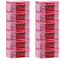 AMAK INC Pink Fabric Multi-Utility Wardrobe Organisers-picture-30