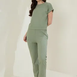 Chemistry Ribbed Cotton Top & Trousers Co-Ord Set-picture-36