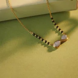 Bhumi Gold-Plated Artificial Stones and Beads Mangalsutra-image-100