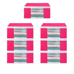 AMAK INC Pink Fabric Multi-Utility Wardrobe Organisers-picture-18