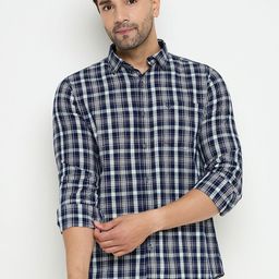 Duke Men Slim Fit Tartan Checks Opaque Checked Casual Shirt-image-130