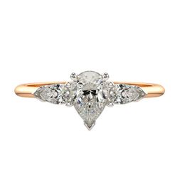 VALANOVA 14KT Rose Gold Diamond Studded Ring 1.91gms-picture-6