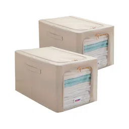 HOKIPO Beige Set of 2 Regular Drawer Organiser Organisers-33