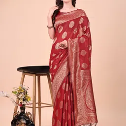 Panzora Floral Woven Design Zari Saree-picture-38