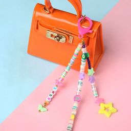 Arendelle Fimo Bead Bag Charm Key Cain-1