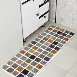 Saral Home Grey & White Printed Anti-Skid Floor Runner-19