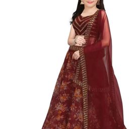 F Plus Fashion Net Semi-Stitched Lehenga Choli-image-85