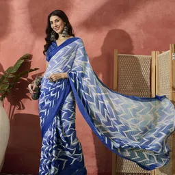 Sangria Printed Saree With Blouse-image-88
